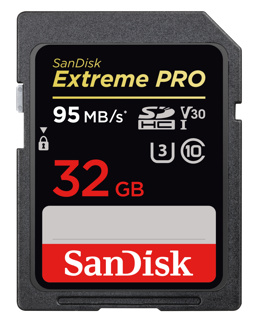 Stock Clearance: SANDISK SD Extreme Pro V30 32GB 95MB/s (Available until end of stock)