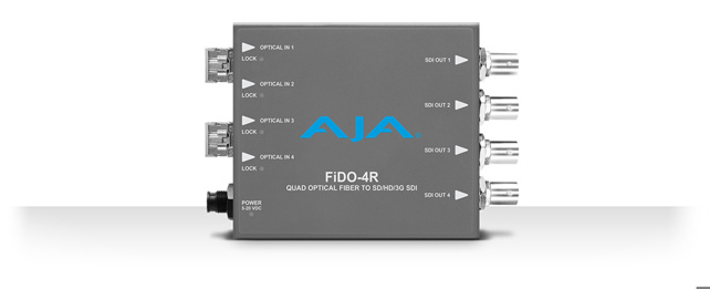 AJA FIDO-4R 4-Channel LC optical fiber to 3G-SDI
