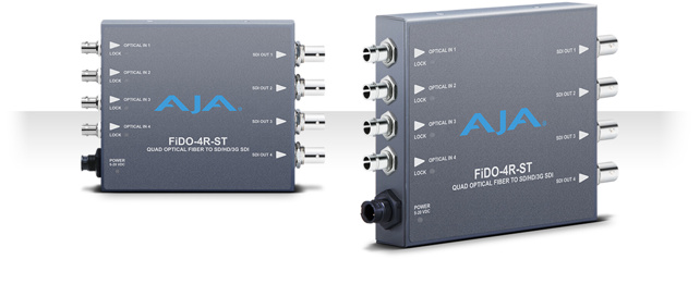 AJA FIDO-4R-ST 4-Channel ST optical fiber to 3G-SDI