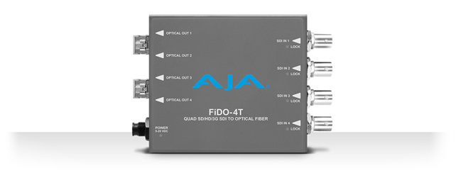 AJA FIDO-4T-MM 4-Channel 3G-SDI to LC optical fiber Multi Mode