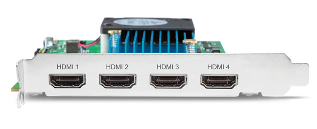 AJA KONA-HDMI 4-Channel HDMI capture 1 x 4K/UHD or 4 x 2K/HD PCIe 2.0 card
