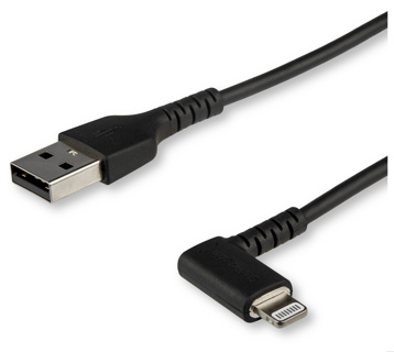 STARTECH Cable - Black Angled Lightning to USB 2m
