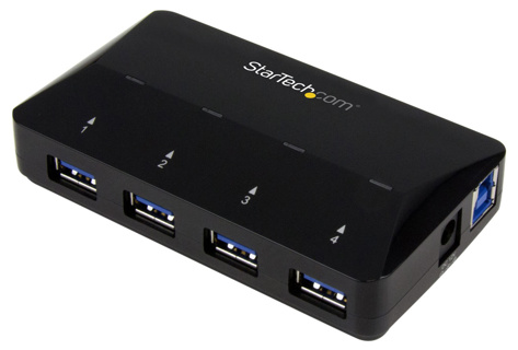STARTECH 4-Port USB 3.0 Hub plus 2.4A Charge Port