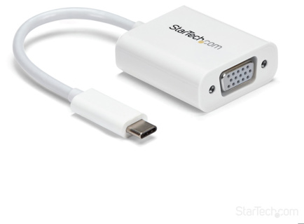 STARTECH USB-C to VGA Adapter - White