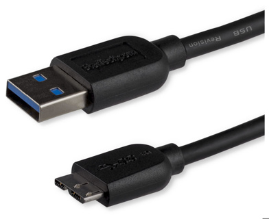 USB3AUB1MS STARTECH 1m 3ft Slim USB 3.0 Micro B Cable