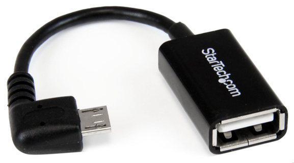 STARTECH 5in Right Angle Micro USB OTG Adapter