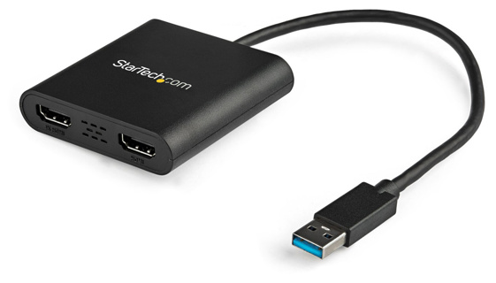 STARTECH USB to Dual HDMI Adapter - 4K