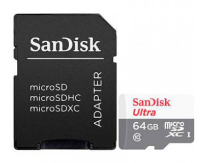 WESTERN DIGITAL 64GB SanDisk Ultra microSDXC + SD Adapte