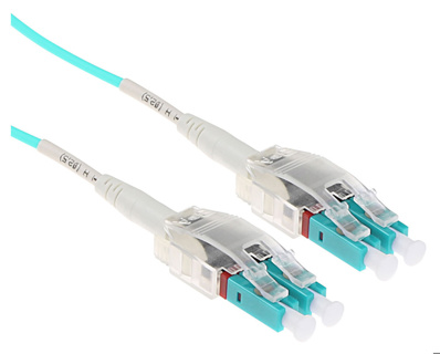 ACT 1 meter Multimode 50/125 OM3 Polarity Twist fiber cable with LC connectors
