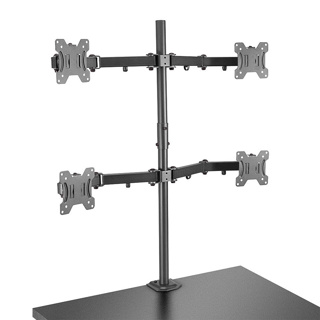 LINDY Quad Display Bracket w/ Pole & Desk Clamp