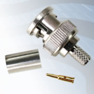 GIGATRONIX BNC Crimp Plug, Nickel Plated, Belden1505A