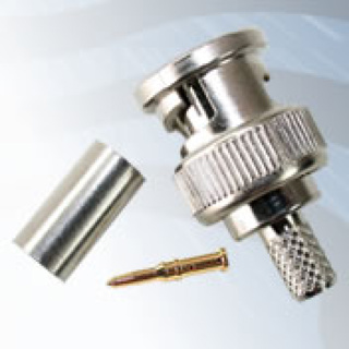 GIGATRONIX BNC Crimp Plug, Nickel Plated, for BT Pliers 6A, RA7000