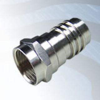 GIGATRONIX F Type Crimp Plug, Nickel Plated, RG59