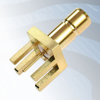 GIGATRONIX SMB End Launch Jack, Gold Plated,1.57mm PCB, 75 ohms