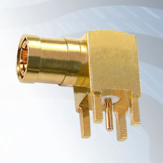 GIGATRONIX SMB Vertical PCB Mount Plug, Gold Plated