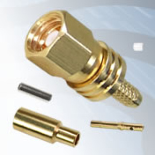 GIGATRONIX SMC Crimp Plug, Gold Plated, RG178