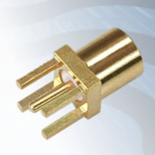 GIGATRONIX MMCX Vertical PCB Mount Jack, Gold Plated
