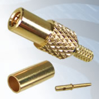 GIGATRONIX SSMB Crimp Plug, Gold Plated, RG174, LBC100, RG316
