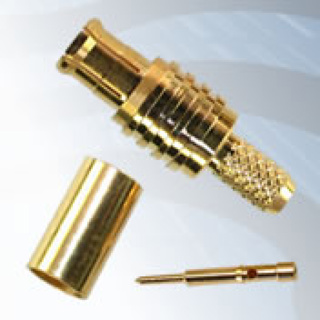 GIGATRONIX MCX Crimp Plug, Gold Plated, 75 ohms, Belden RG179DT, RG179