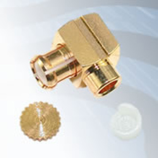 GIGATRONIX MCX Solder Right Angle Plug, Gold Plated, 50 ohms, .085 Semi-rigid, RG405 Conformable