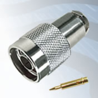 GIGATRONIX N Type Clamp Plug, Nickel Plated, Compression Fixing, RG174, LBC100, RG316