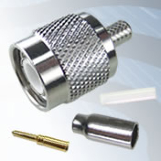 GIGATRONIX TNC Crimp Plug, Nickel Plated, RG174, LBC100, RG316