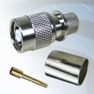 GIGATRONIX TNC Reverse Polarity Crimp Plug, Nickel Plated, LBC400, Belden 9913, RA519