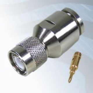 GIGATRONIX TNC Clamp Plug, Nickel Plated, Compression Fixing, LBC400, Belden 9913, RA519