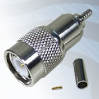 GIGATRONIX TNC Waterproof Crimp Plug, IP68, Nickel Plated, PTFE Dielectric, RD316