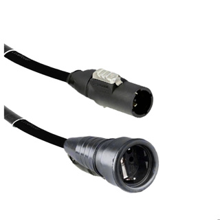 LIVEPOWER Powercon True 1 TOP - Schuko Side Earth Female Cable H07RNF 3G1,5  2 Meter