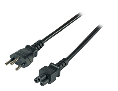 EFB Power Cable Switzerland-C5 180°, Black, 1.8 m, 3 x 0.75 mm²