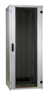 EFB Network Cabinet PRO 24U, 800x800 mm, RAL7035 Front Door Glass 1-P. Back Door Steel 1-P. 2 x L