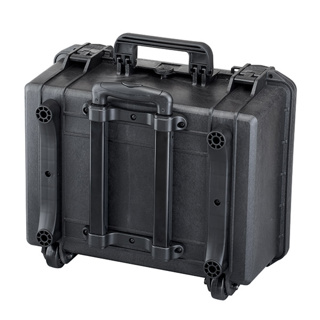 MAX CASES Model: Case MAX 465 H 220 Dimensions: 465 x 335 x 220 mm EMPTY WITH TROLLEY Colour: Black