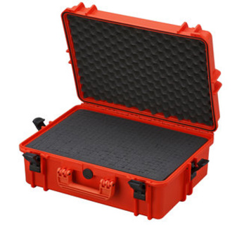 MAX CASES Model: Case MAX 505 Dimensions: 500 x 350 x 195 mm CUBED FOAMS  Colour: Orange