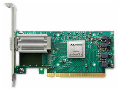 NVIDIA Mellanox ConnectX-5 EN network interface card, 100GbE single-port QSFP28, PCIe3.0 x16, UEFI Enabled (ARM, x86), tall bracket