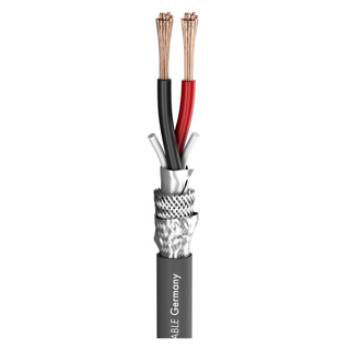 SOMMER CABLE Speaker Cable Meridian Install SP215; 2 x 1,50 mm²; FRNC, shielded Ø 8,00 mm; Dark Grey