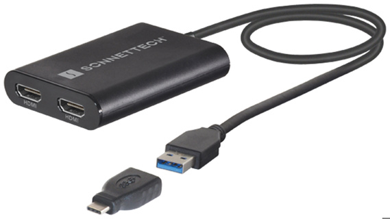 SONNET Displaylink Dual 4K 60Hz HDMI 2.0 Adapter for M1 Macs
