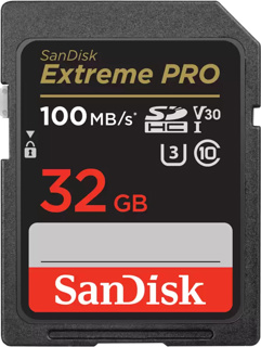 SANDISK SDHC Extreme PRO 32GB (R100MB/s) + 2 years RescuePRO Deluxe