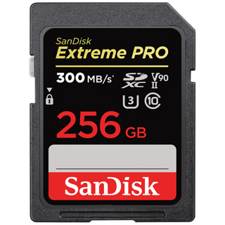 SANDISK SDHC Extreme Pro 256GB (V90/U3/UHS-II/Cl.10/R300/W260)