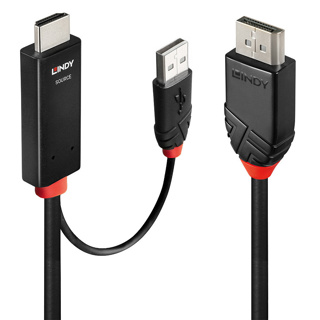 LINDY 2m HDMI to DisplayPort Cable
