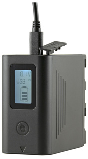 JUPIO NP-F970 LCD (Micro USB + USB-C input / USB 5V 2.1A output) 10050mAh