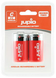 JUPIO Rechargeable Batteries C 5000mAh 2 pcs