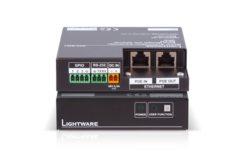 LIGHTWARE Room Automation Controller device with built in Event Manager for collaboration spaces