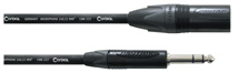 CORDIAL 2,5 m NEUTRIK XLR male black / plug 6,3 mm stereo black