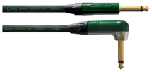 CORDIAL 3,0 m, NEUTRIK plug 6,3 mm mono CC green / rectangular plug 6,3 mm mono CC green