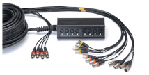 CORDIAL Stagebox system (subsnake) 12 x input, 4 x output, 30,0 m / pigtail REAN XLR male