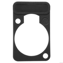 NEUTRIK DSS-BLACK colored lettering plate for D-size chassis connector - Black