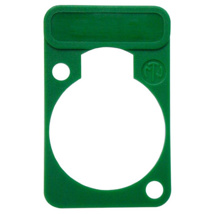 NEUTRIK DSS-GREEN colored lettering plate for D-size chassis connector - Green