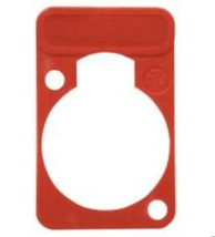 NEUTRIK DSS-RED colored lettering plate for D-size chassis connector - Red