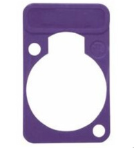 NEUTRIK DSS-VIOLET colored lettering plate for D-size chassis connector - Violet